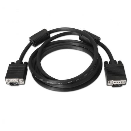 Nano Cable Cable SVGA/VGA HDB15 Macho a Macho 1m Negro Ref. 10.15.0101 Nano Cable Cable SVGA/VGA HDB15 Macho a Macho 1m Negro Ref. 10.15.0101